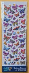 Butterflies Sticker Single Sheet 67 pieces/ Hello Hobby
