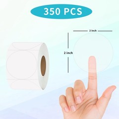 Clear Seal Sticker Labels 2 Inch round Circle Wafer Stickers/Labels 2 Inch Round