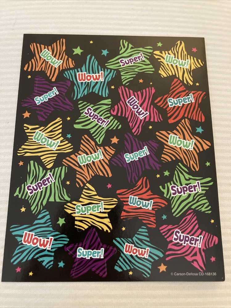 carson dellosa positive reinforcement zebra striped stars