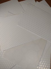Scrapbook Craft JJ Heavyweight Paper 22 Sheets 8.5 x 11″ PEARL & WHITE TEXTURED