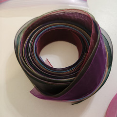 NEW Variety RIBBON Semi Sheer Multi-Color Pastel Jewel Tone 20 Pieces 36-40″ -B