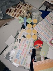 Scrapbooking Embellishments Paper Craft Lot Stickers Brads Frames Vellum 4 Lbs