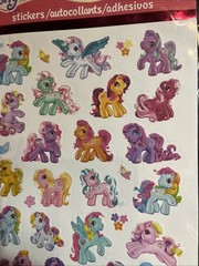 Sandylion My Little Pony stickers 2 Sheets 2005 Hasbro Out Of Print Brand New