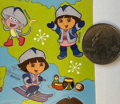 DORA THE EXPLORER AROUND THE WORLD Stickers(23pc)AGC •Cartoon•Adventure•Travel
