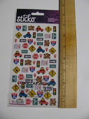 Sticko Stickers MINI ROAD TRIP TRAVEL ICONS 75 Pieces NIP