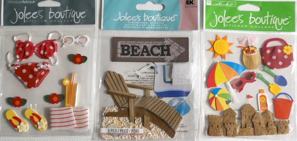 SUMMER TIME ! BEACH UMBRELLA , CHAIR, BIKINI, SAND CASTLE AND SUN!! 22 PCS
