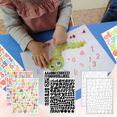 8000 Letter Stickers 60 Sheets Alphabet Stickers – Small 0.5 Inch Vinyl Self Adh