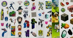 199+ Mxd STICKERS, Transformers MINECRAFT SPIDERMAN Harry Potter ELMO Cat in Hat