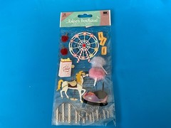 RARE Jolees Carnival Circus Amusement Park Ferris Wheel Cotton Candy Bumper Cars