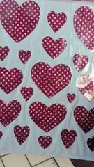 Vintage Stickers Hearts Valentine Sparkle Paper Magic Group New In Pack 1 Sheet
