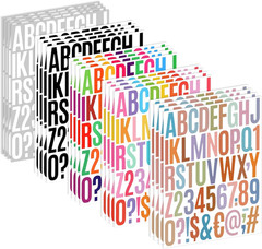 1000-Piece Waterproof Vinyl Alphabet & Number Stickers for Address Signage