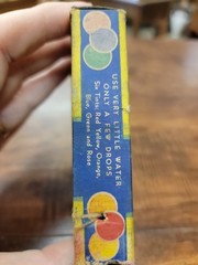 Vintage 1940s Rainbow FOOD Tint EASTER EGG TINT BOX Only Butler Pa