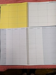 Teacher plan books, writing paper, acid free stickers