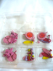 Recollections Brads – Metal Flower Embellishments 30pc (New) and 5 pk of unknown