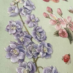 Brenda Walton Florals Scrapbook Stickers Lot – K&Co – Retired – 9 pc Kit
