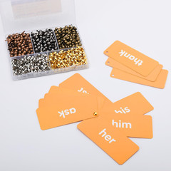Brads for Paper Crafts, 500Pcs Multicolor Metal Paper Fasteners, 8X17Mm Fastener