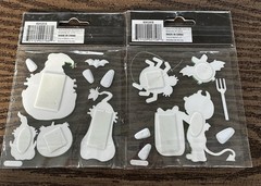 NEW 2 Packages Halloween stickers With Googley Eyes Scrapbooking
