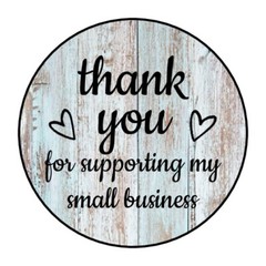 30 1.5″ THANK YOU HEARTS WOOD SHIPPING LABELS ENVELOPE SEALS ROUND STICKERS***