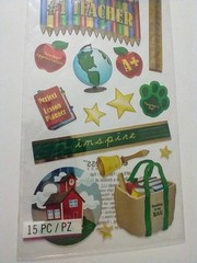 Sticko – 2011 – 15 Pieces – #1 School Teacher Stickers Scrapbooking New In Pack