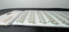 American Crafts Thickers Gold Foam Letter Stickers Scrapbook Lowercase A-Z & 0-9