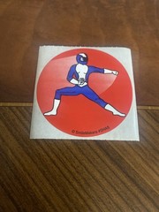 Vintage SmileMakers Blue Power ranger Sticker Mod 2.5” Inches