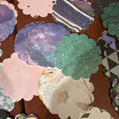 SCALLOPED CIRCLE DIE CUT PUNCHED For Crafting ￼