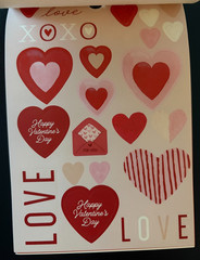 RECOLLECTIONS VALENTINE’S DAY STICKER BOOK 341 PC STICKERS 12 SHEETS ROMANCE