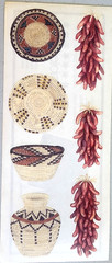Clear Stickers 12″ Chilies Southwest Indian Weave Scrapbook Tumblebeasts 2002