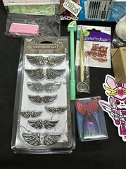 Crafting Supplies Lot Mixed Media Art Collage Calligraphy Kit Paper Accent Bird
