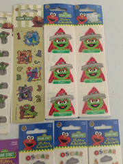 Assorted Lot of 11 SandyLion/Carlton Sesame Street Stickers Autocollants NEW