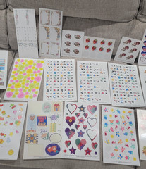 Lot Of 33 Vintage CURRENT Inc. Partial Sticker Sheets Animals Holidays Flowers