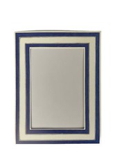 BLUE/WHITE BORDER Die-Cut “Frame Ups”(5”x6-1/2”)MME •Lines•Nautical•Stripes•
