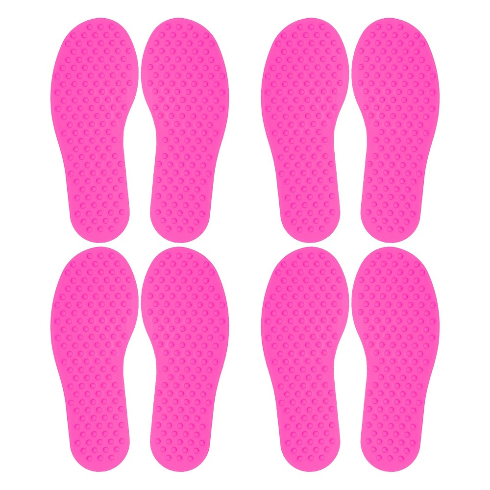 4 Pairs Feet Markers for Classroom Plastic Floor Foot Shaped Markers Pink