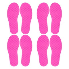4 Pairs Feet Markers for Classroom Plastic Floor Foot Shaped Markers Pink