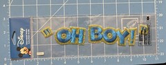 NIP Disney Embroidered Stickers Mickey Mouse Oh Boy Disneyland Disney World