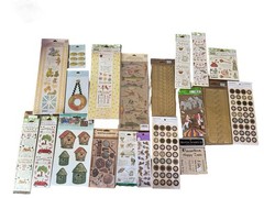 Vtg/Modern Huge Sticker Lot Various Brands Embellishments Borders Letters