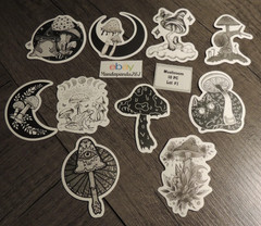 Mushroom – Mixed – Stickers – 10 PCs – Choose between 7 styles! See Description