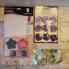 Floral Flowers Embellishments for Scrapbooking and Card Making NEW Crafts