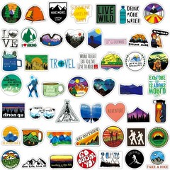 50pcs Outdoor Camping Hiking Stickers Pack, Nature Set, 051-3,C