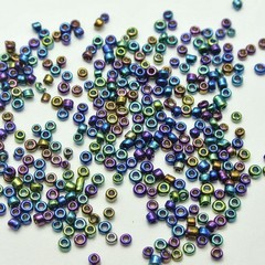 2.0mm 10/0 Peacock Blue Beads 4000 pcs with Storage Box Jewelry Making