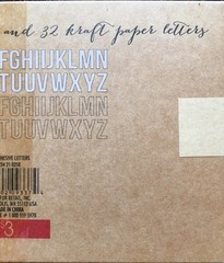 Self Adhesive Letters 32 Ivory Letters 32 Brown Kraft Paper Letters Craft Target
