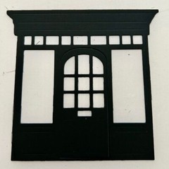 Storefront Die Cuts * Set of 12 * Black, White or Kraft Cardstock * Fun Design!