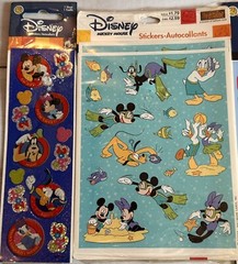 4 Disney Snow White Goofy Mickey Donald Duck Sticker Sheets Sandylion Hallmark