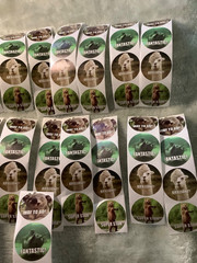 Teacher Kids Reward 1” Round Animal Stickers 4 Designs Brand New Lot of 100 #*