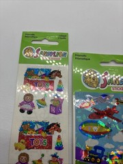 Sandylion Prismatic Transportation Stickers Cars, Planes, Boats & Toys