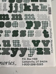 Making Memories Large Forest Green Upper/Lower Case ABC/123 Scrapbooking
