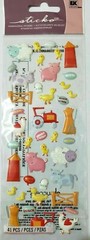 FARM ANIMALS Baby Lamb Pig Cow Duck Chicken Tractor Hay Silo Sticko stickers