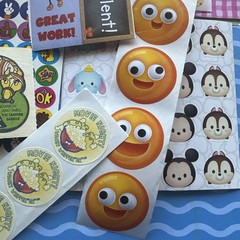 Vintage 80s 90s Y2K Sticker Partials & Singles Various Brands Years As Is Lot C