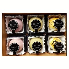 100Pcs Black Thank You Stickers for Pudding Bottles Baking Boxes Handmade Craft