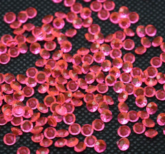 2000 Pink Acrylic 4mm Diamond Confetti Wedding Deco Supplies Table Scatter